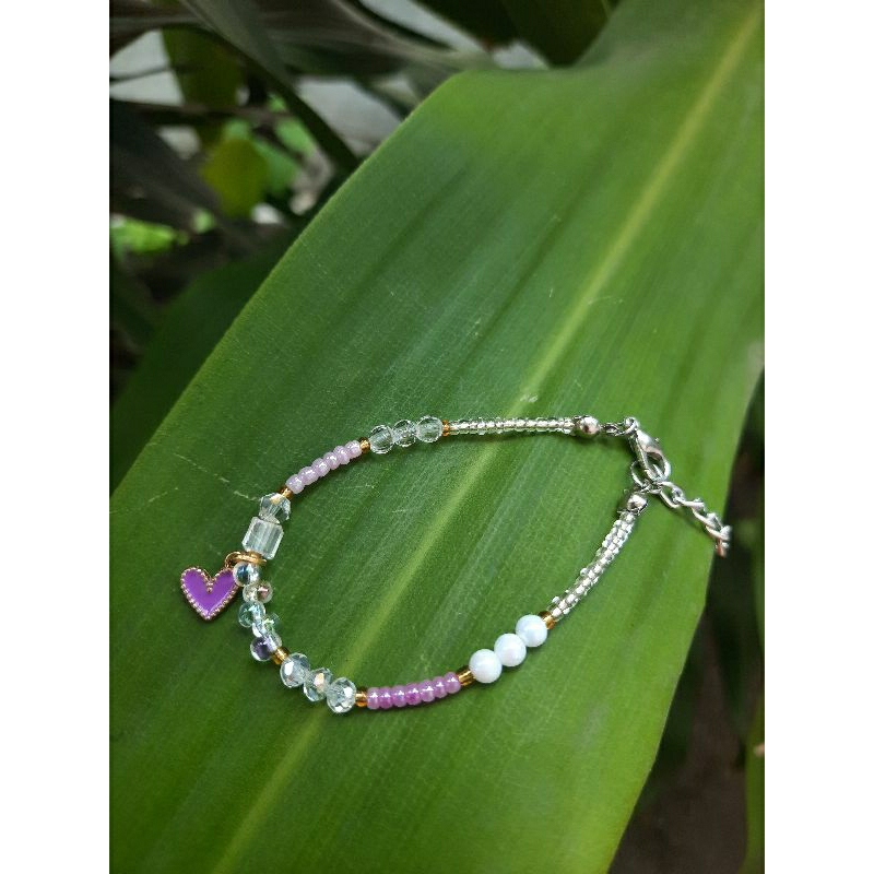 Gelang Love Emas | Gelang Love | Gelang Manik | Gelang Rantai