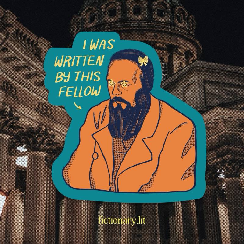 

Fyodor Dostoevsky Vinyl Sticker