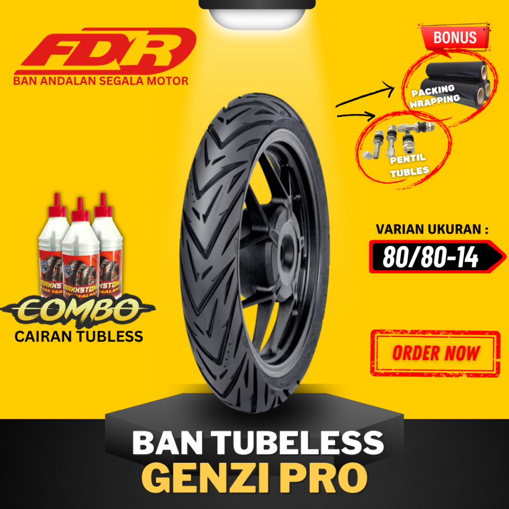 RB [READY COD] FDR GENZI PRO RING 14 RING 17 / BAN FDR TUBLES GENZI PRO / BAN FDR TUBELESS RING 14 &