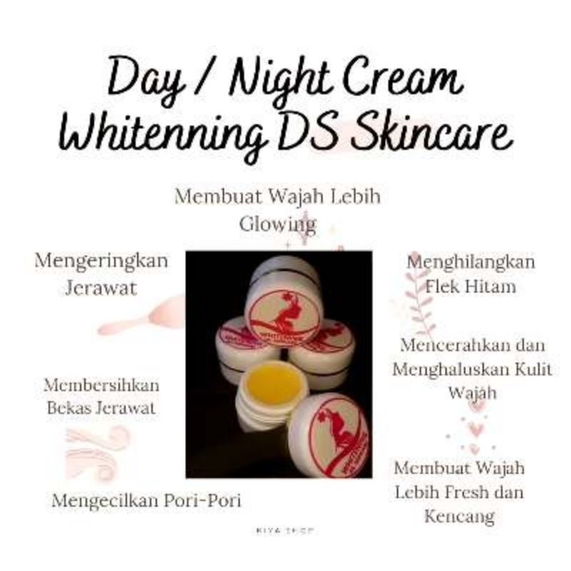 ❤️dils❤️ DS Skincare day/night whitening cream (kemasan baru)