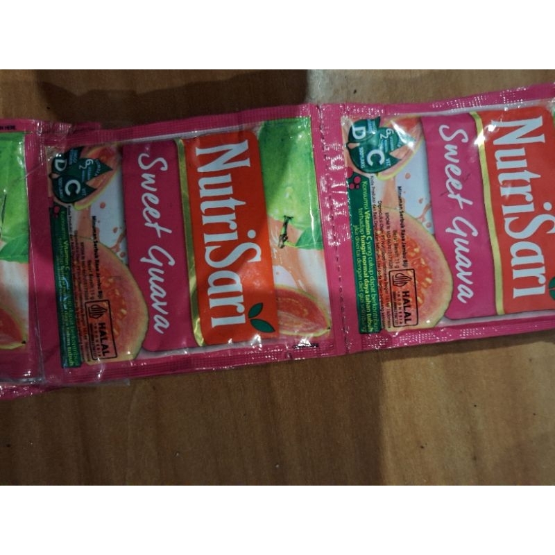 

nutrisari rasa sweet guava,4renteng 40sachet