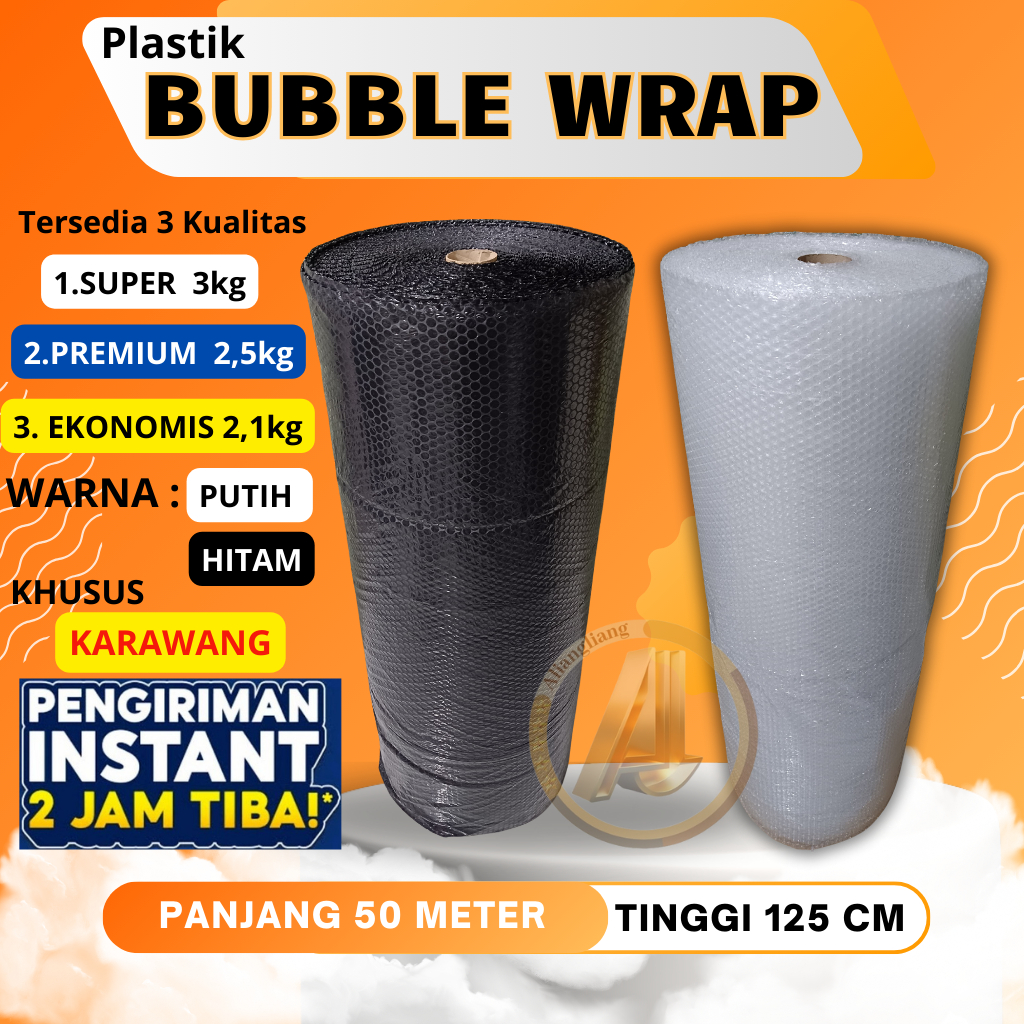 

Plastik Bubble Wrap 125cm X 50Meter BUBBLE WRAP Roll
