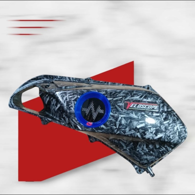 VELOSCOPE DETAK/COVER FILTER CARBON FORGED FARIO 160 DAN PCX 160 ORI AHM MODIFIKASI
