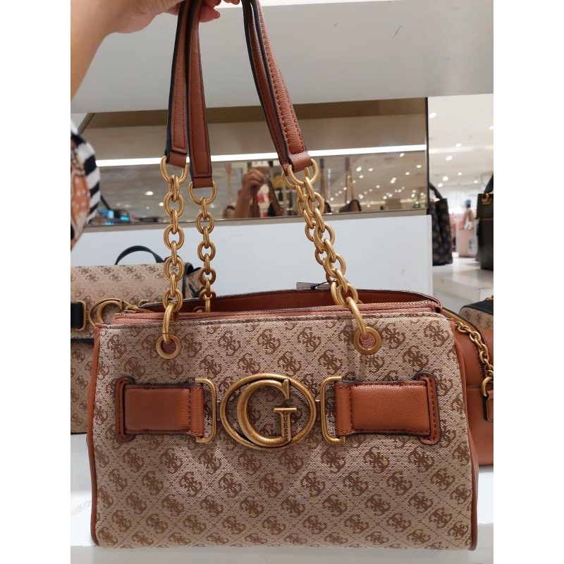 tas Guess warna Cokelat AVIANA LUXURY SATCHEL Ori