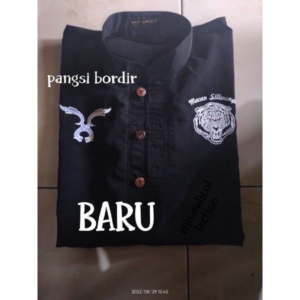 baju pangsi bordir macan putih TERBARU wgtwangsitwinandicollection