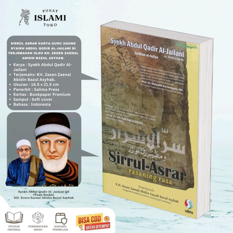 PusatTokoIslami - Sirrul-Asrar Rasaning Rasa Terjemah KH. Zezen Zaenal Abidin Bazul Asyhab