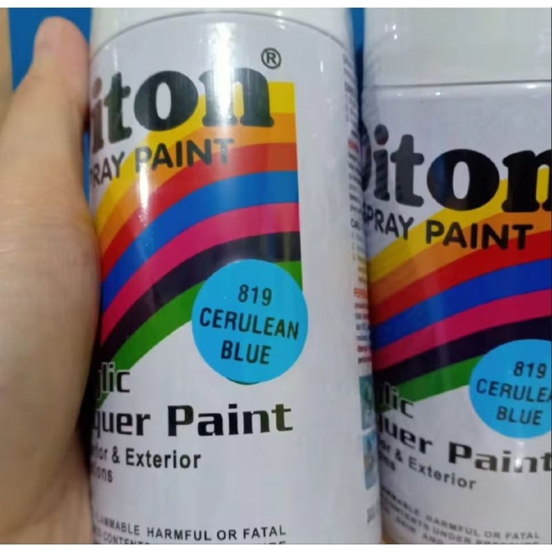 Pilox Pilok Diton Cerulean Blue 819 Biru Langit Biru Muda Glossy 300 cc Cat Semprot Diton