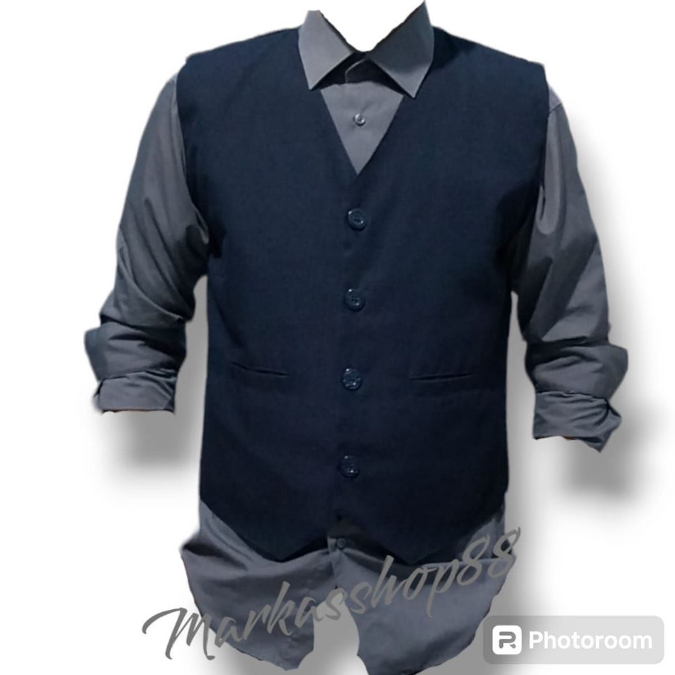 Rompi Vest Formal Dalaman Jas Slimfit Pria Rompi Vest Jas Rompi Slimfit Set Jas Pria Dan Wanita Romp