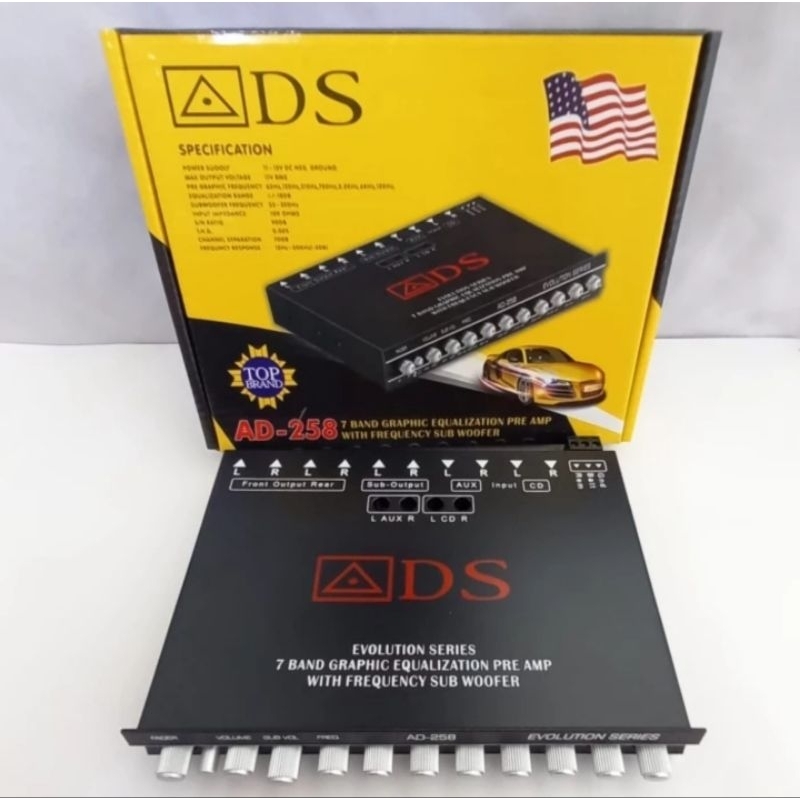 Preamp Audio 7Band ADS Ad258