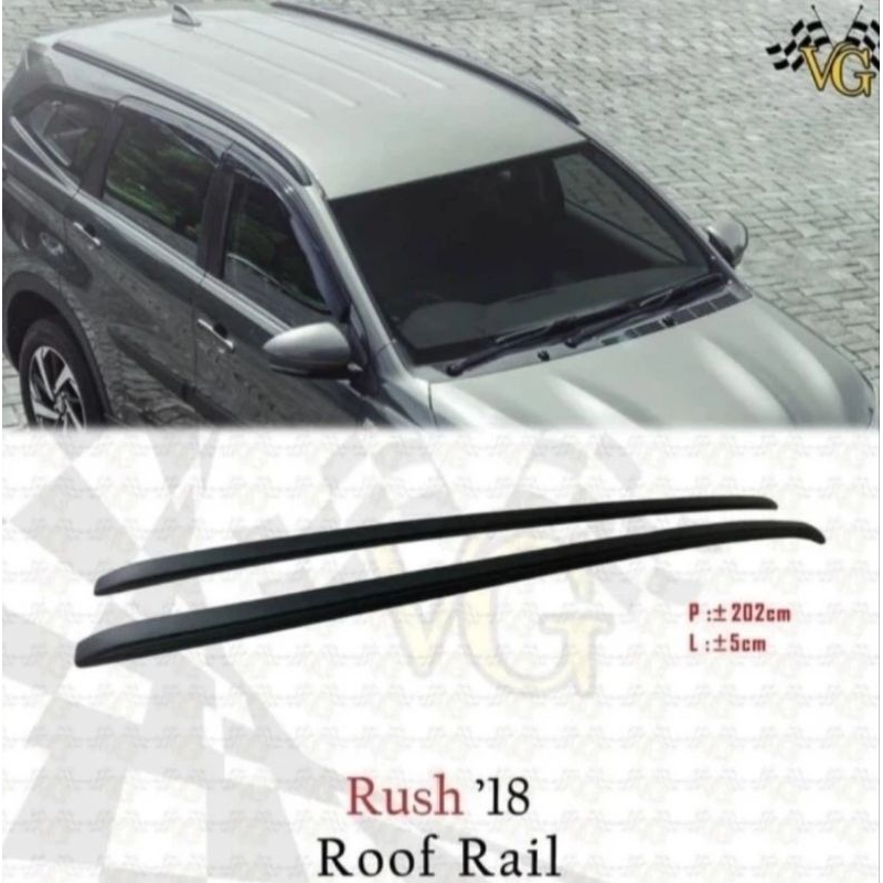 Roofrail all new rush terios 2018up