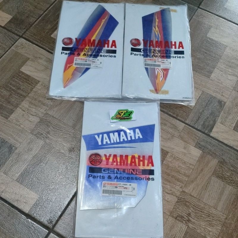 Striping stiker graphic grafik les jupiter z lama old jari-jari spoke set 5TP silver biru s3 2004 or