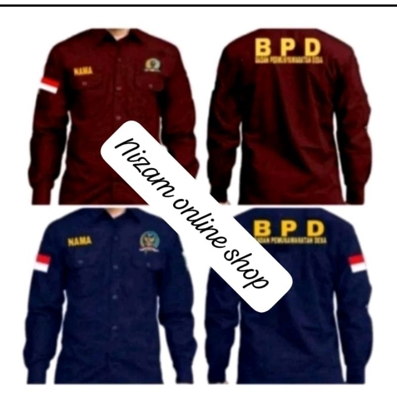 Kemeja BPD seragam BPD Baju PDh BPD  Kemeja kerja BPD seragam kerja BPD baju dinas kerja BPD PDH ker