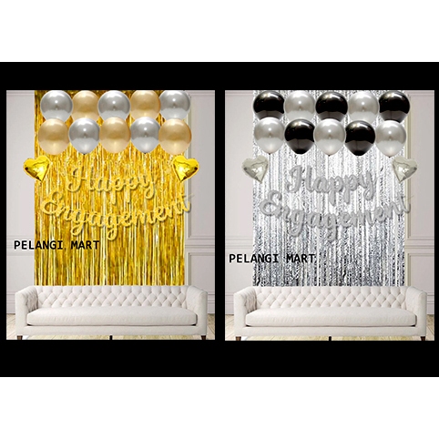 dekorasi lamaran happy engagement