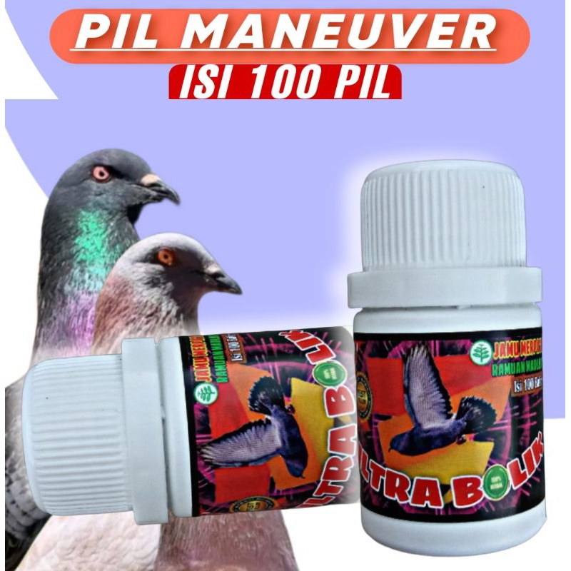 ULTRA BOLIC JAMU MERPATI KOLONG & BALAP 100 Pil extra ginseng teki sarang walet klanceng tetawan pil
