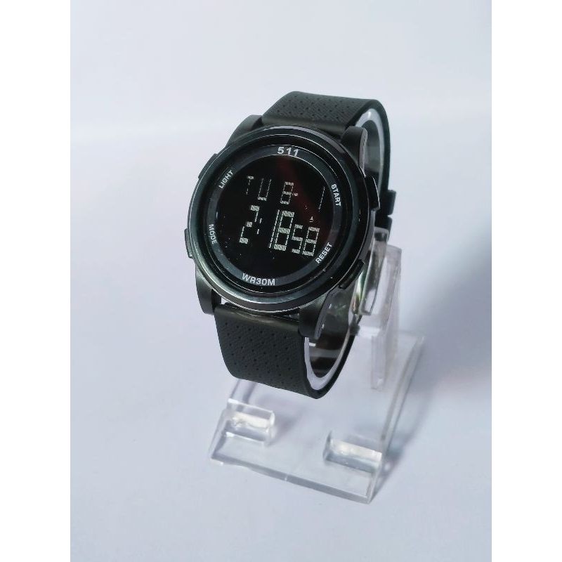 Jam Tangan Pria/Wanita Premium Digital 511 Strap Rubber Water Resistant
