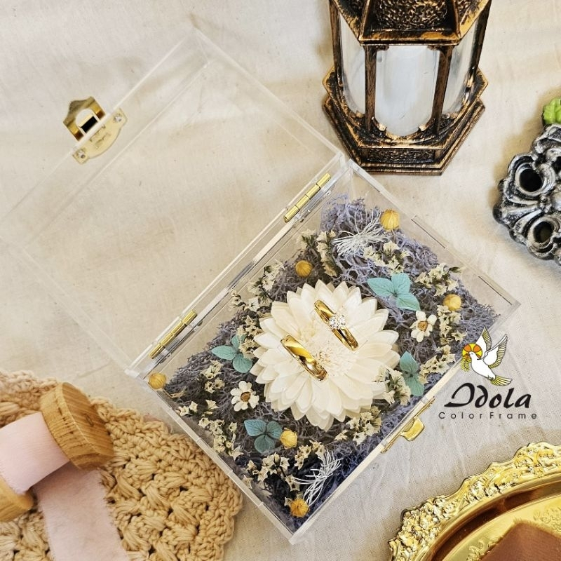 IDOLA FRAME: (+Grafir) TEMPAT CINCIN AKRILIK/RINGBOX/RINGBEARER/AKRILIK TEMPAT CINCIN