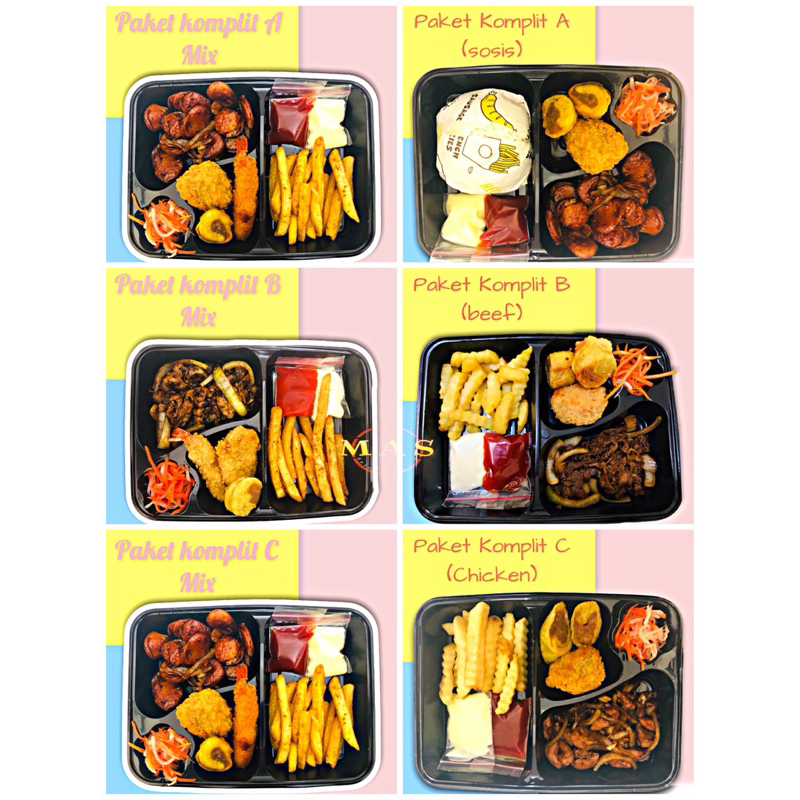 

Paket bento komplit Masnack big order (10 porsi)