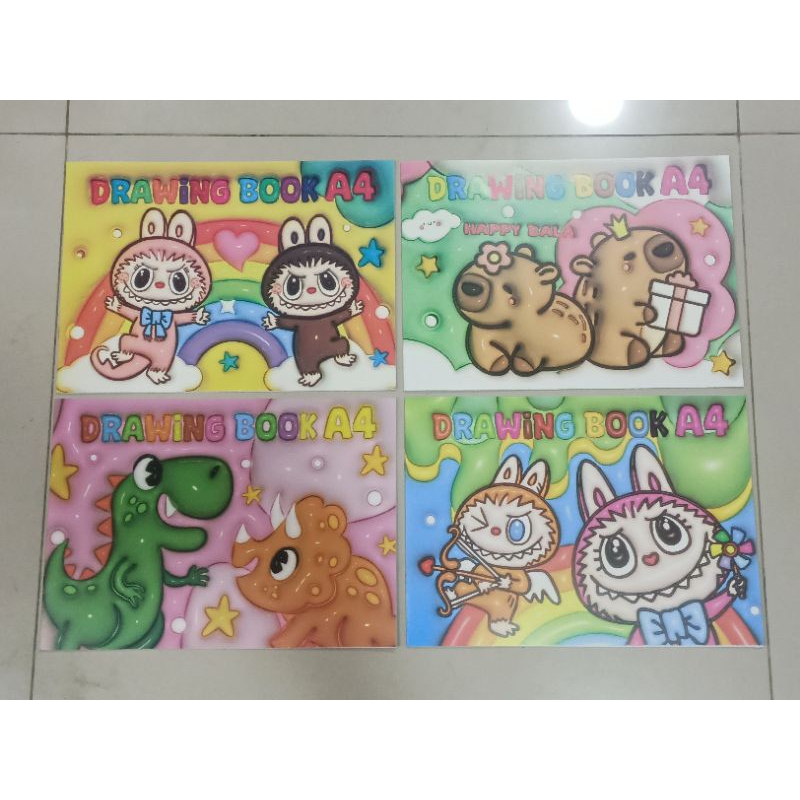 

BUKU GAMBAR 3D / DRAWING BOOK A4 LABUBU