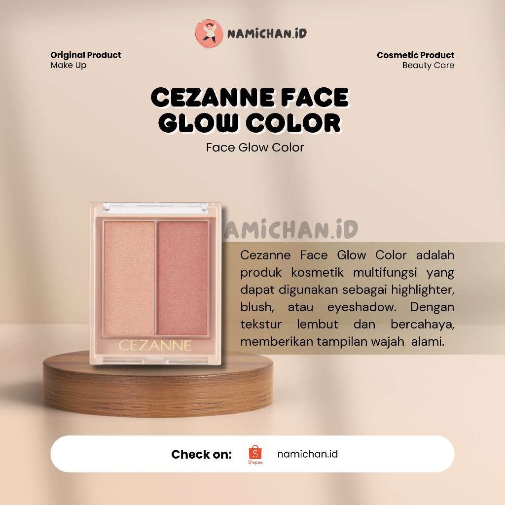 [ PO Japan ] Cezanne Face Glow Color | Cezanne Original Jepang