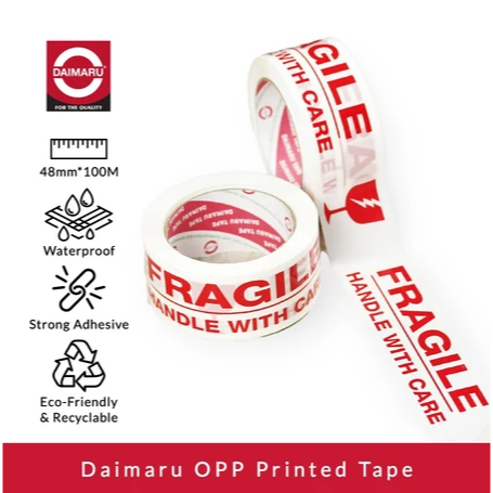 

DAIMARU OPP TAPE FRAGILE PUTIH 48x100M