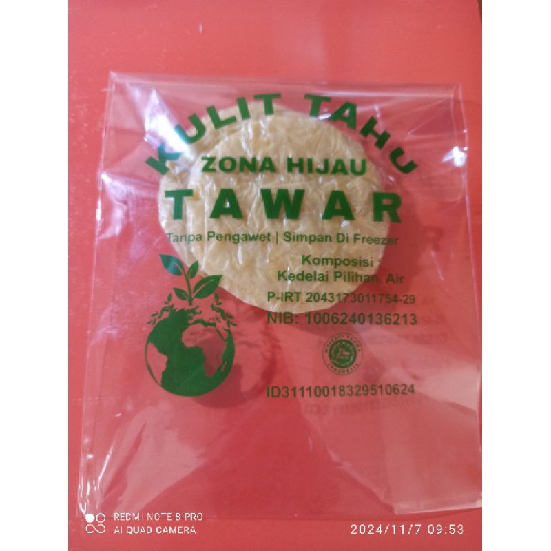 

kulit tahu tawar bulat ukuran 8 cm isi 50/pack