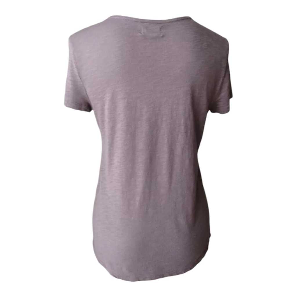 Atasan Maurices Solid Lace Trim V-Neck Tee
