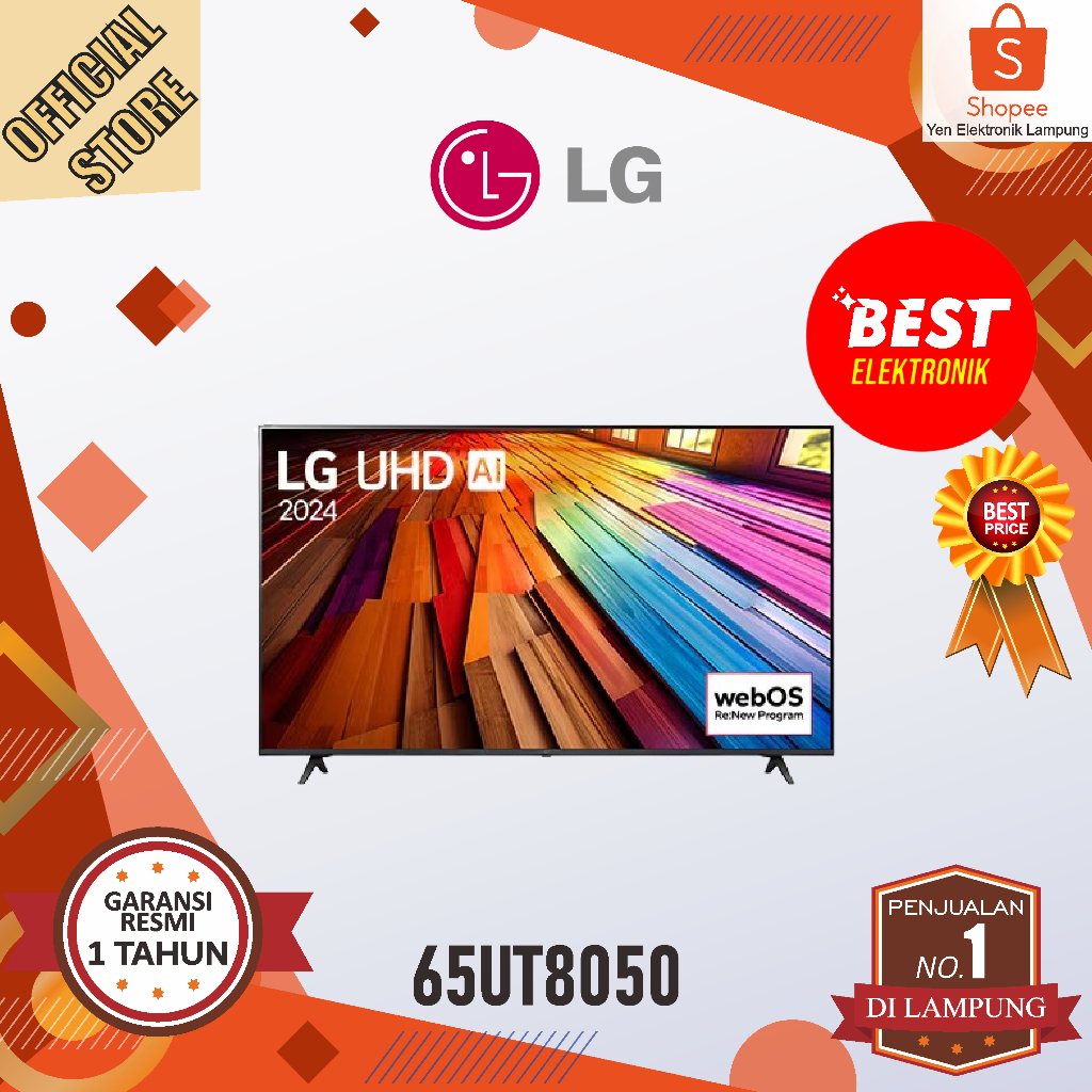 TV LG 65UT8050 LED TV 4K UHD Smart TV LG 65 INCH AI ThinQ LG