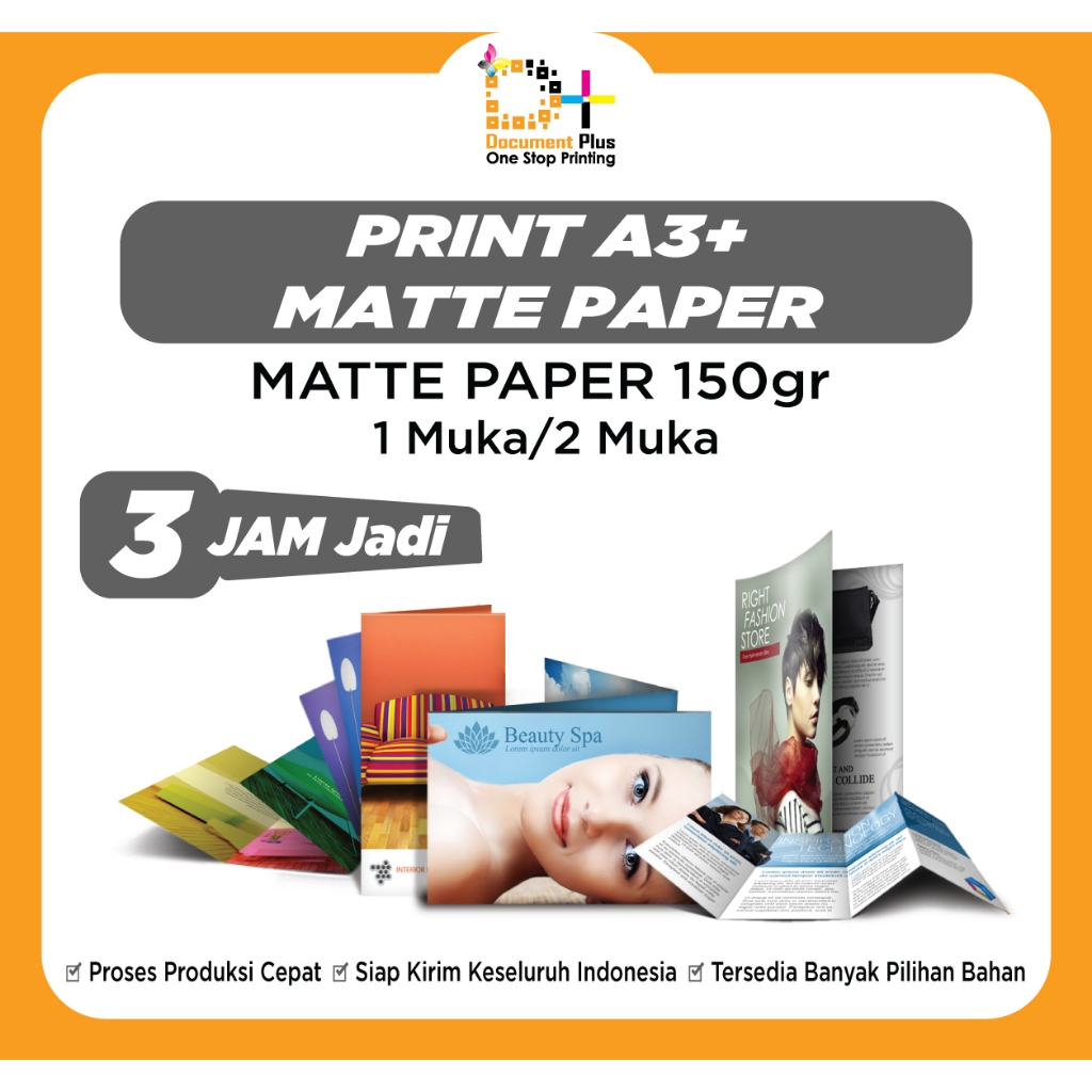 Cetak Bahan Matte paper 150 gsm | Cetak Kertas Matte Paper 150 gsm 1muka/2muka