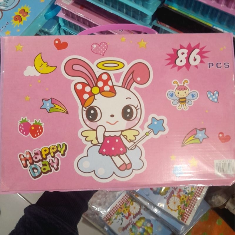 

Drawing set/ Perlengkapan Menggambar/ Art set anak, set mewarnai 68 pcs dan 86 pcs