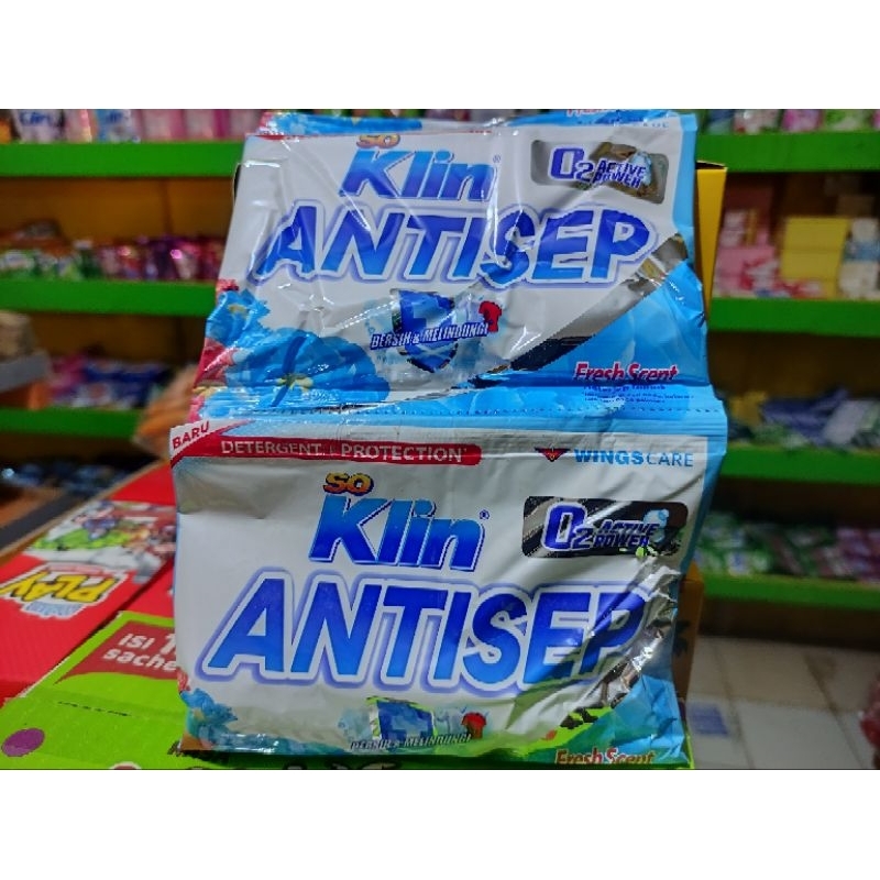 So Klin Antisep Detergen Bubuk Renceng Isi 12x46g