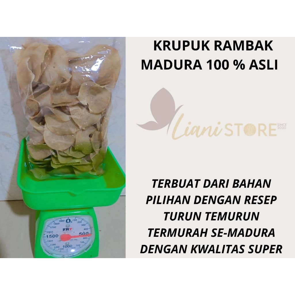 

Krupuk Puli Madura asli Kemasan 1Kg dan 500gr