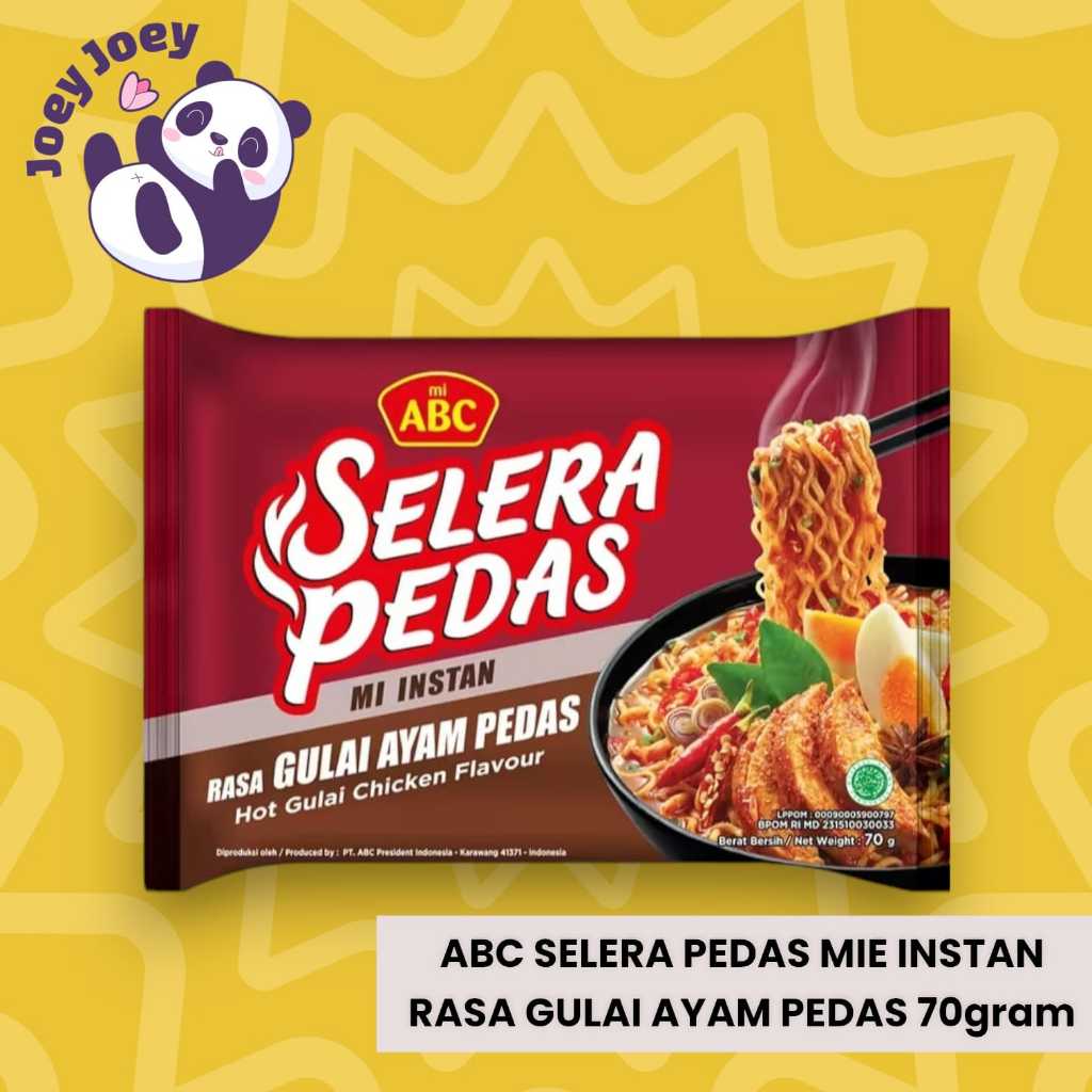 

Mi Instan ABC Selera Pedas Rasa Gulai Ayam Pedas 70gram | Mie Instan