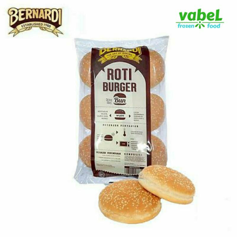 

Roti Burger Wijen Bernardi isi 6