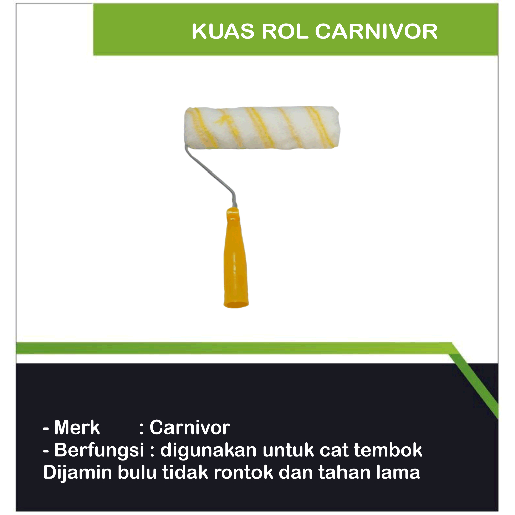 Kuas Rol Carnivor / Kuas Rol Cat Tembok / Paint Roller Carnivor/Roller Cat/Kuas Roller