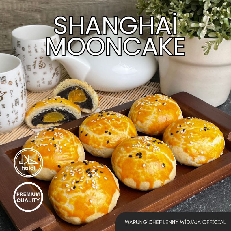 

SHANGHAI MOONCAKE | 1 Box Isi 6 PCS | Rasa Warisan By Chef Lenny Widjaja