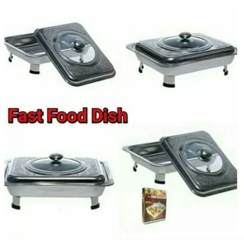 555 Fast Food Dish/Tempat Saji Prasmanan/Wadah Saji