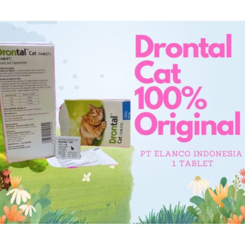Obat Cacing Drontal Cat ORIGINAL Drontal Cat ASLI Produksi Jerman
