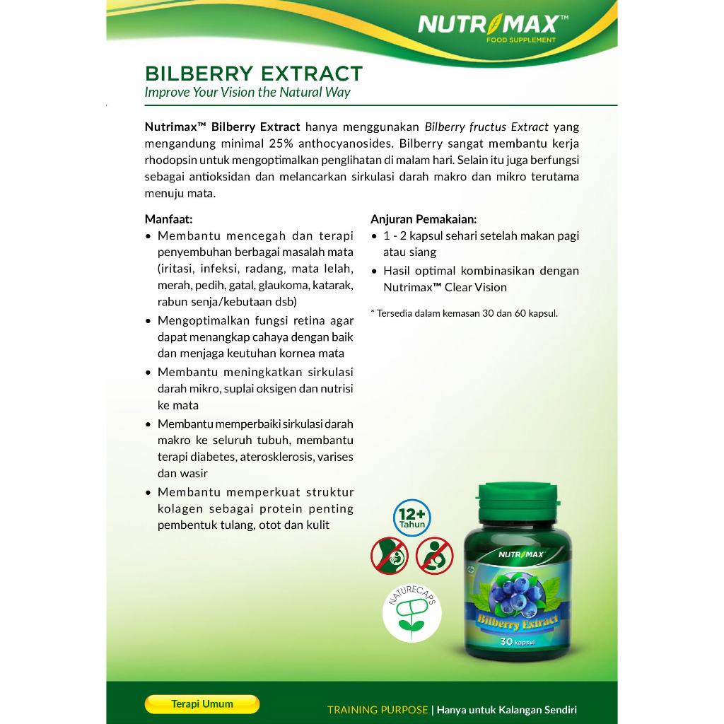 Nutrimax Bilberry Extract