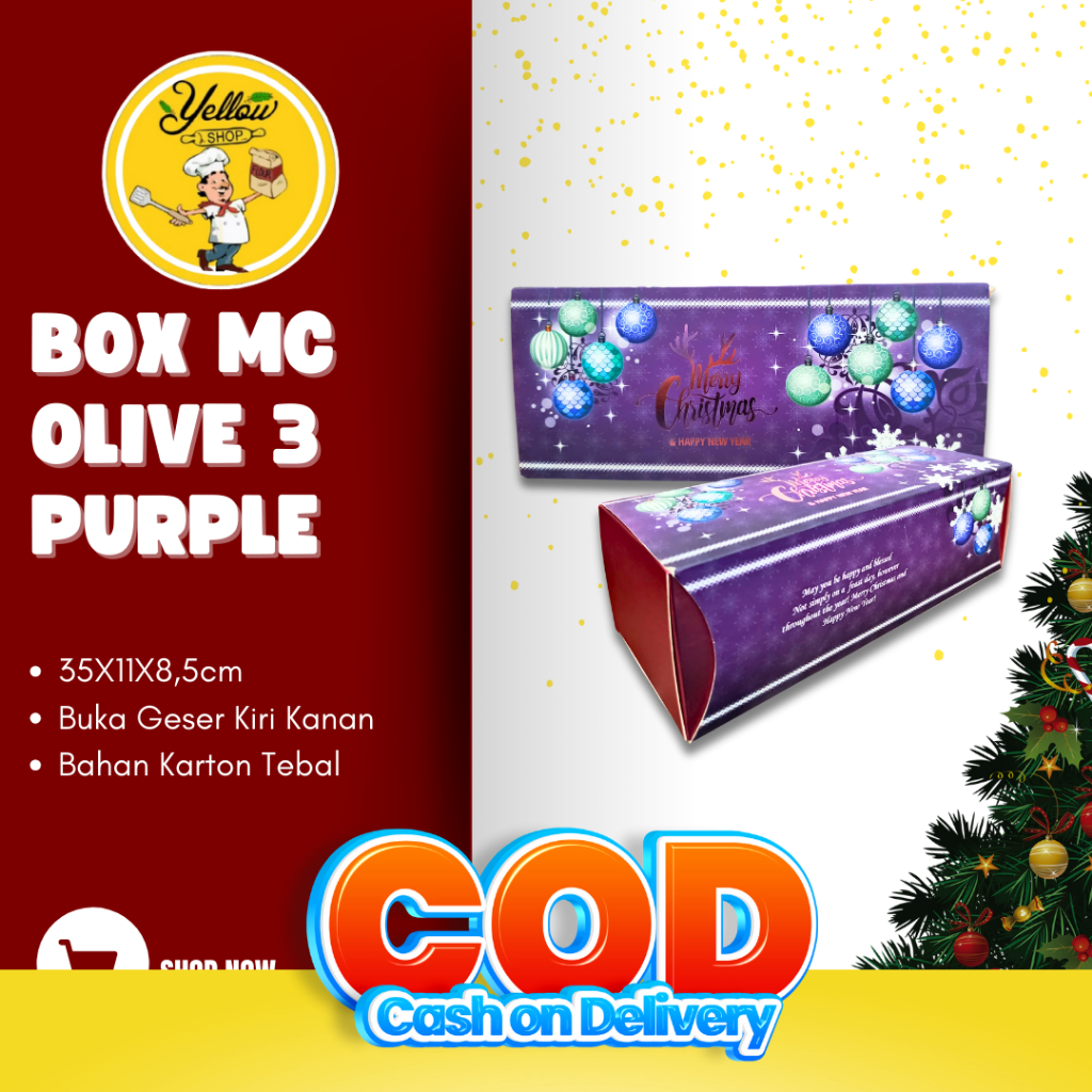 

BOX NATAL / BOX MC OLIVE 3 PURPLE /PCS
