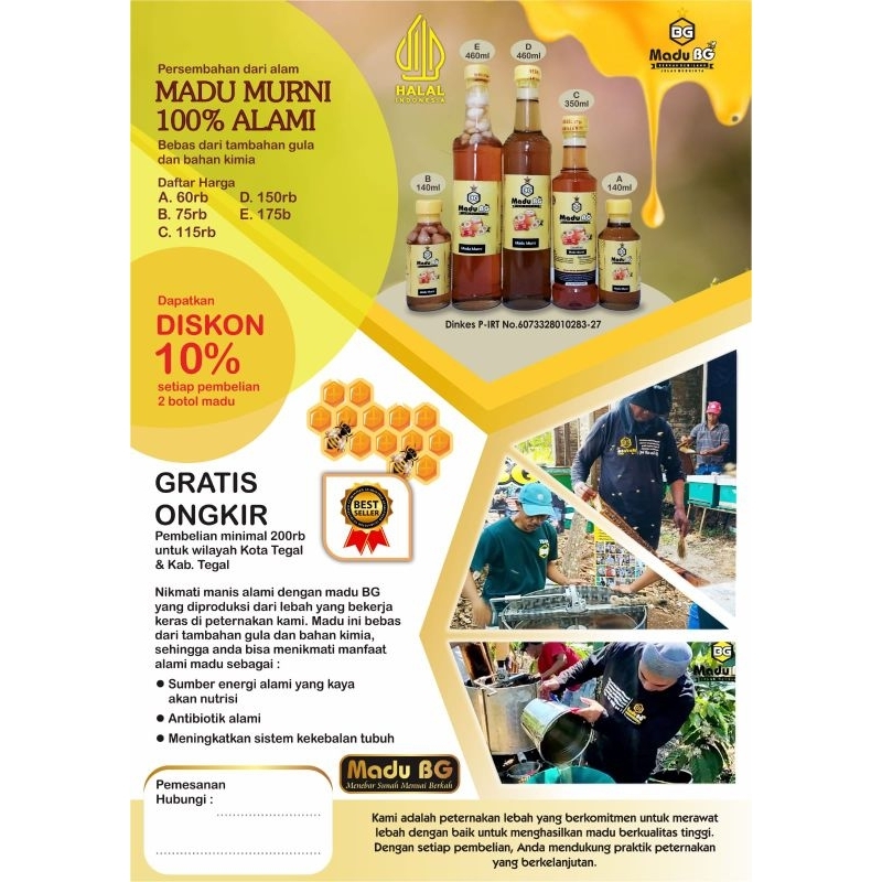 

MADU BG MADU MURNI DAN MADU BAWANG LANANG TERBAIK