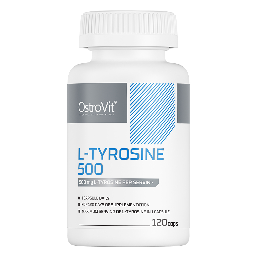 OstroVit L-Tyrosine 500 mg 120 Kapsul Suplemen Vitamin Obat Phenylketonuria Melanin Otak Saraf Thyro