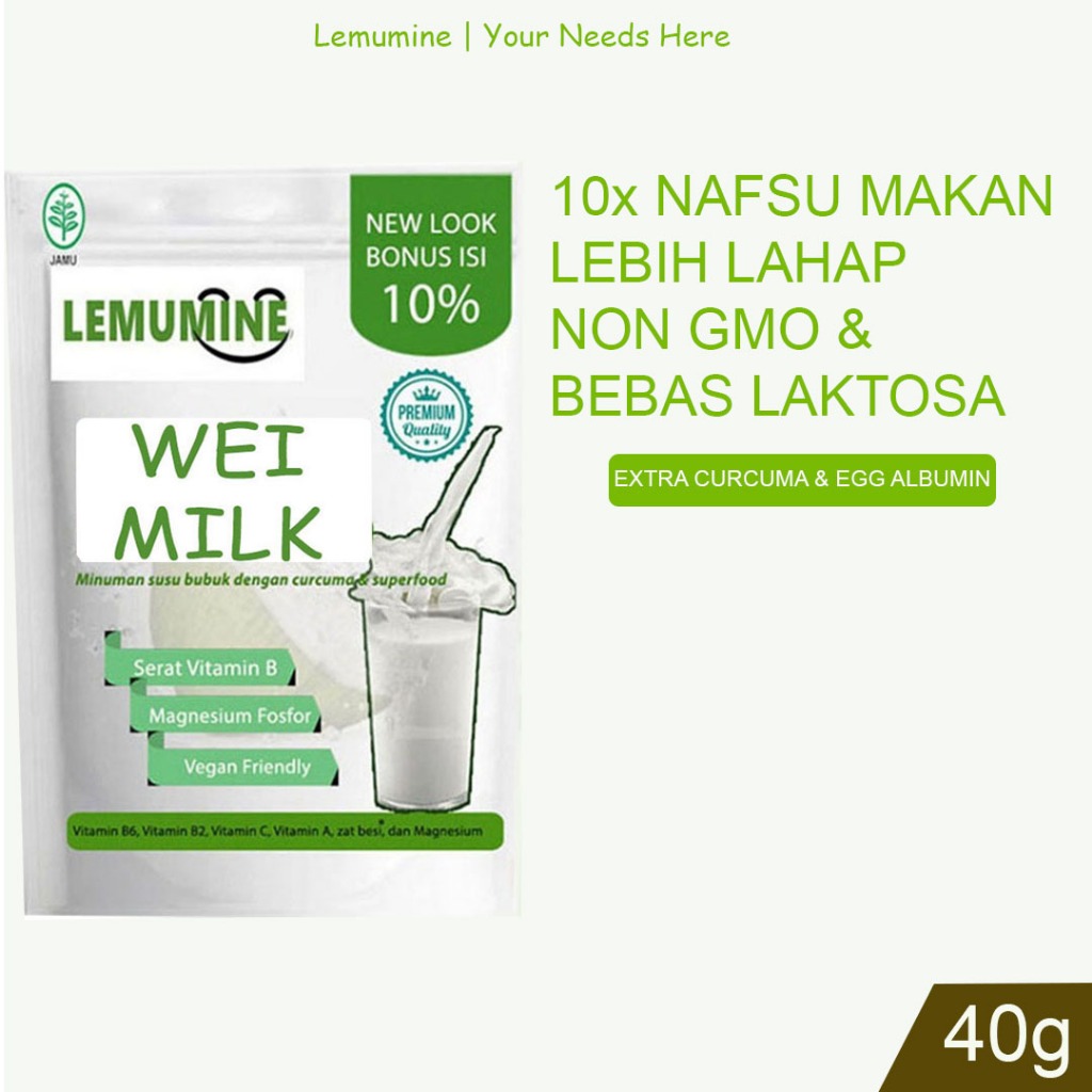 

Susu Penambah Berat Badan Lemumine (40G)