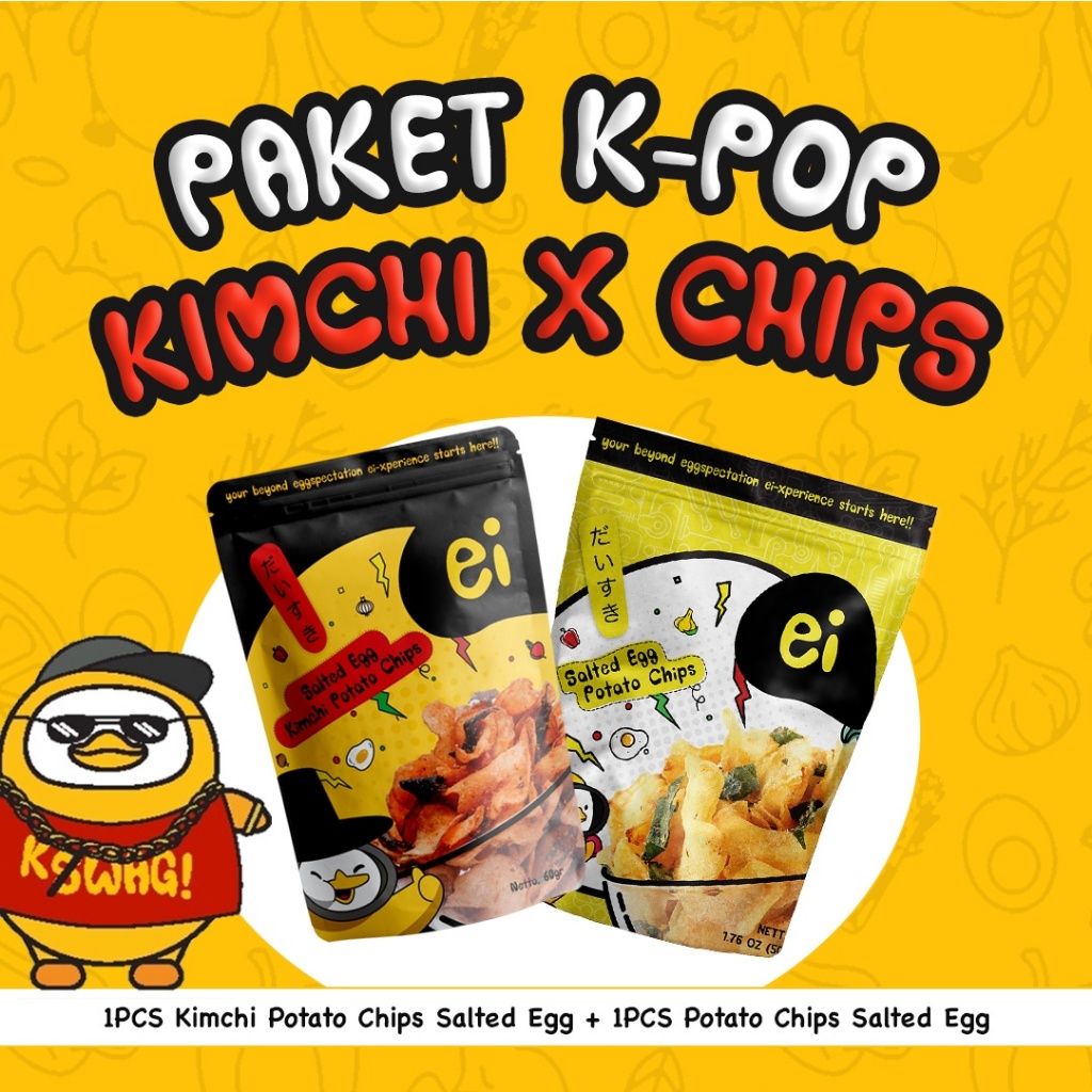 

Ei Snack Paket K-POP (Kimchi Potato & Ei Salted Egg)