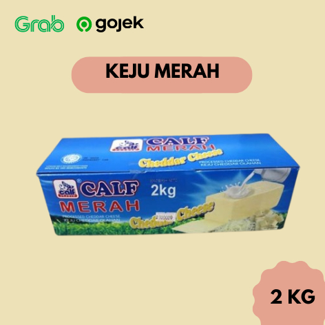 

Keju Calf Merah Cheddar Cheese 2 KG