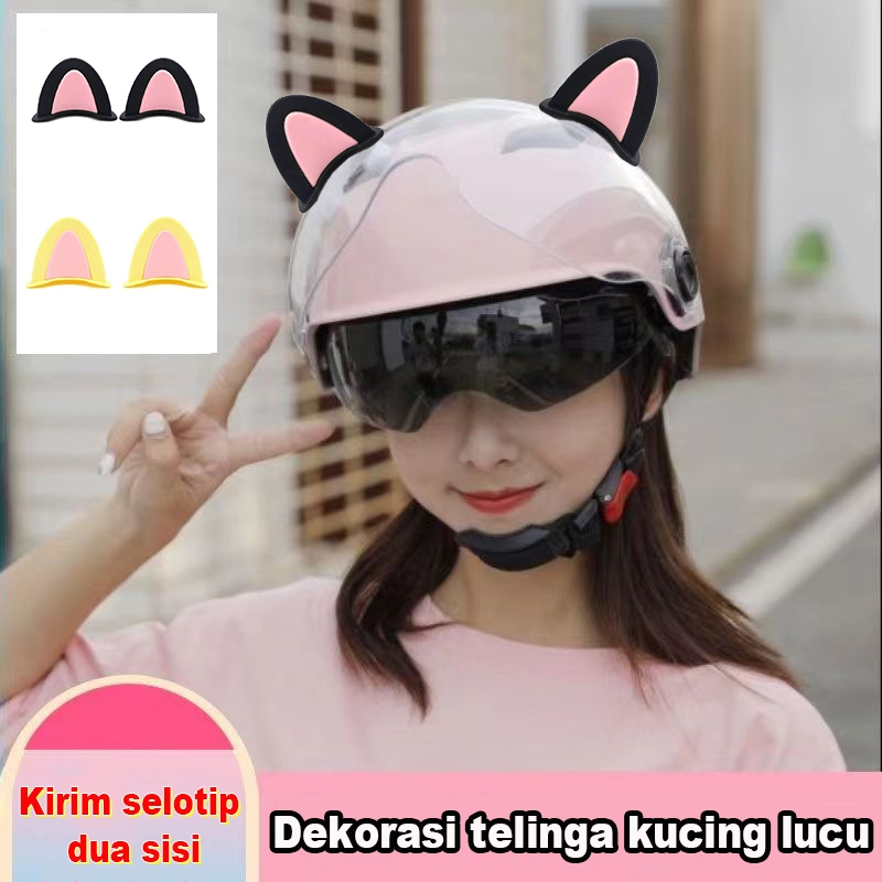 Kuping Helm Kucing/Hiasan Telinga Kucing Yang Lucu/Helm Telinga Kucing/Telinga Helm Kucing/ Helm