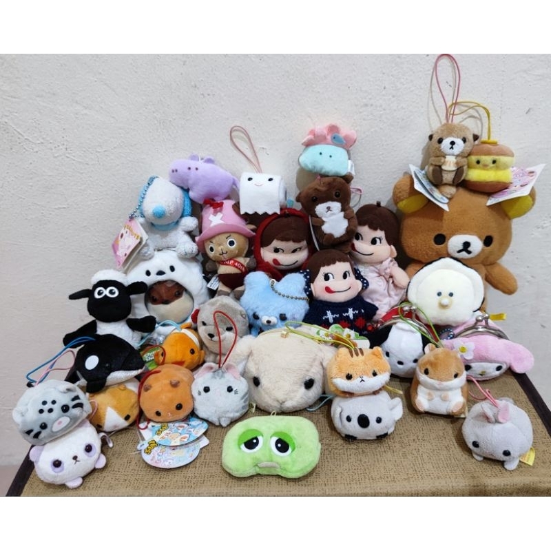 Ganci / Keychain / Gantungan Kunci Boneka Snoopy Rilakkuma Yell Amuse Bulir Palm Pals San-X Mata Tit