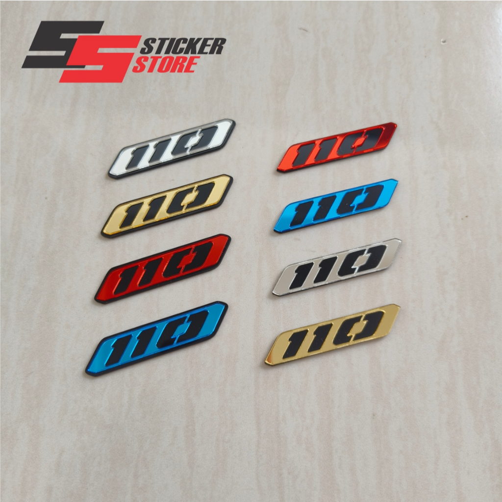 Emblem Akrilik 110 emblem timbul 3D acrylic beat vario scoopy 110