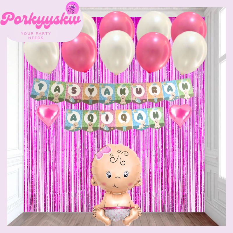 [Porkyyskw] Dekorasi Aqiqah/ Dekorasi Tasyakuran Aqiqah Anak