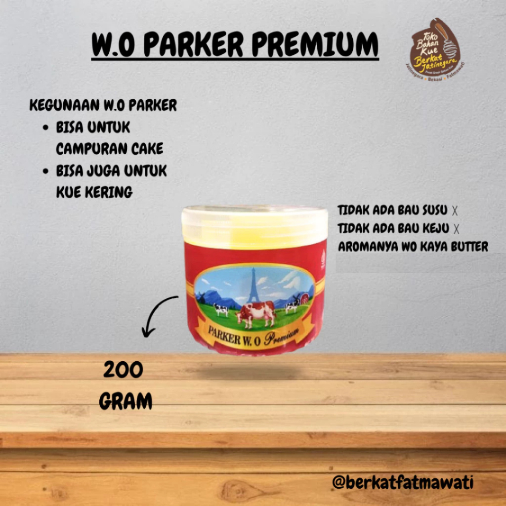 

PARKER W.O PREMIUM / BUTTER PARKER / BUTTER WO 200 GRAM