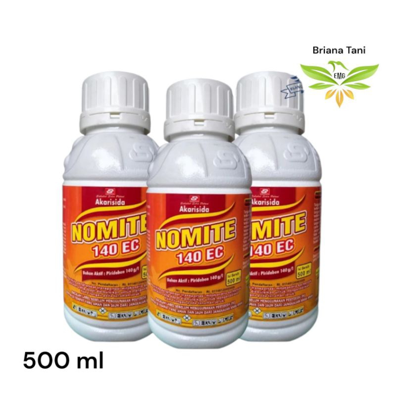 ￼NOMITE 140EC 500ml Piridaben 140 g/l Akarisida Pembasmi Hama Kutu Tungau Pada Tanaman Jeruk Santani
